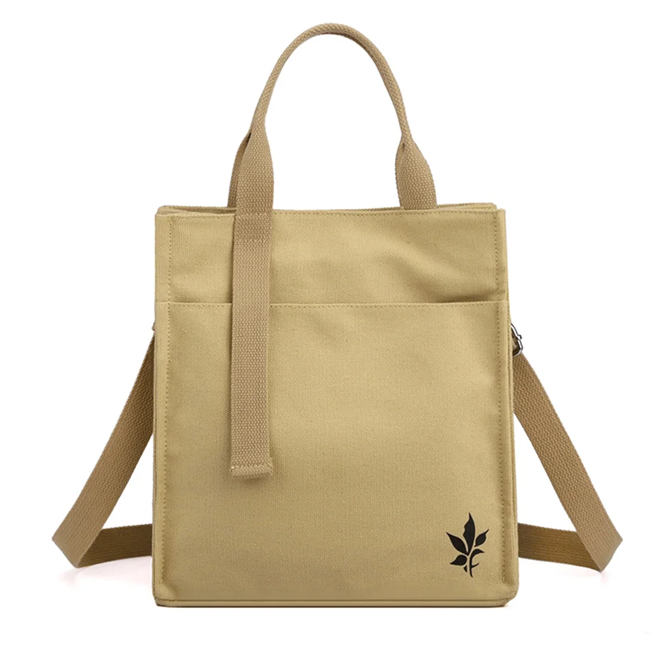 Women Messenger Bag Shoulder Bags Canvas Female Crossbody Bags Fashion Lady Handbags Zipper Closure High Quality Tote