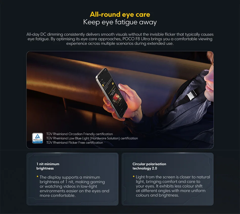 POCO F8 Ultra 5G Dual SIM, 16GB+512GB Phone (Global Version) 32