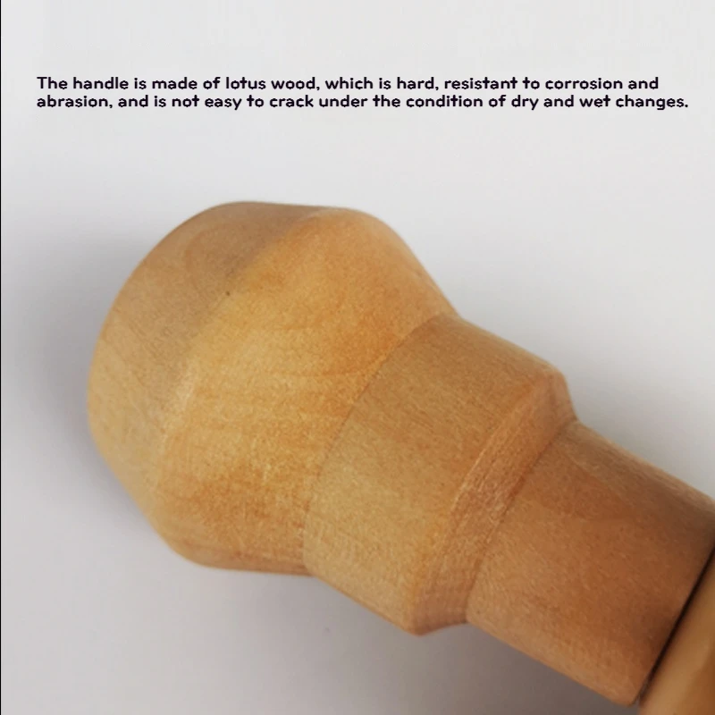 커피 파우더 그릇 청소 브러시, 단단한 나무 손잡이, 청소 브러시