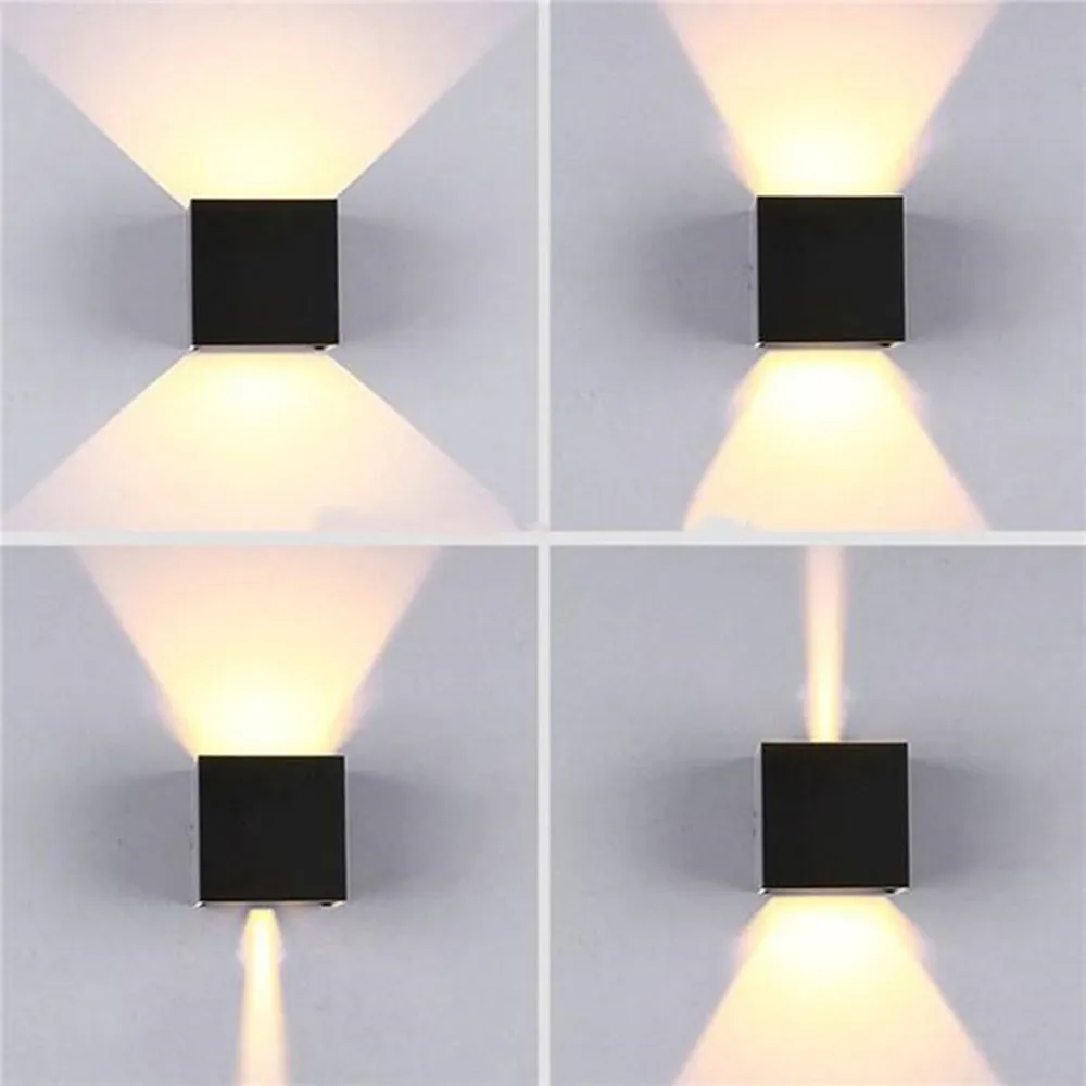 wall lights indoor 6W LED Aluminium / Plastic Angle adjust wall light Black / White LED wall lamp bedside lights bedroom Living Room gold wall lights