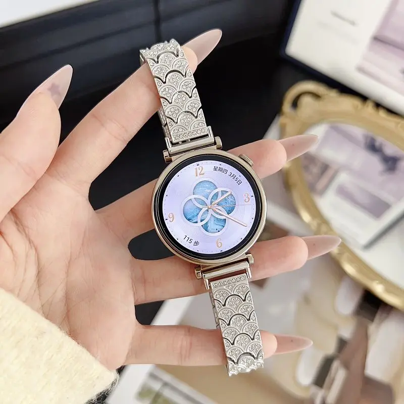 Elegant Diamond Metal Strap – Bling Jewelry Wristband Bracelet