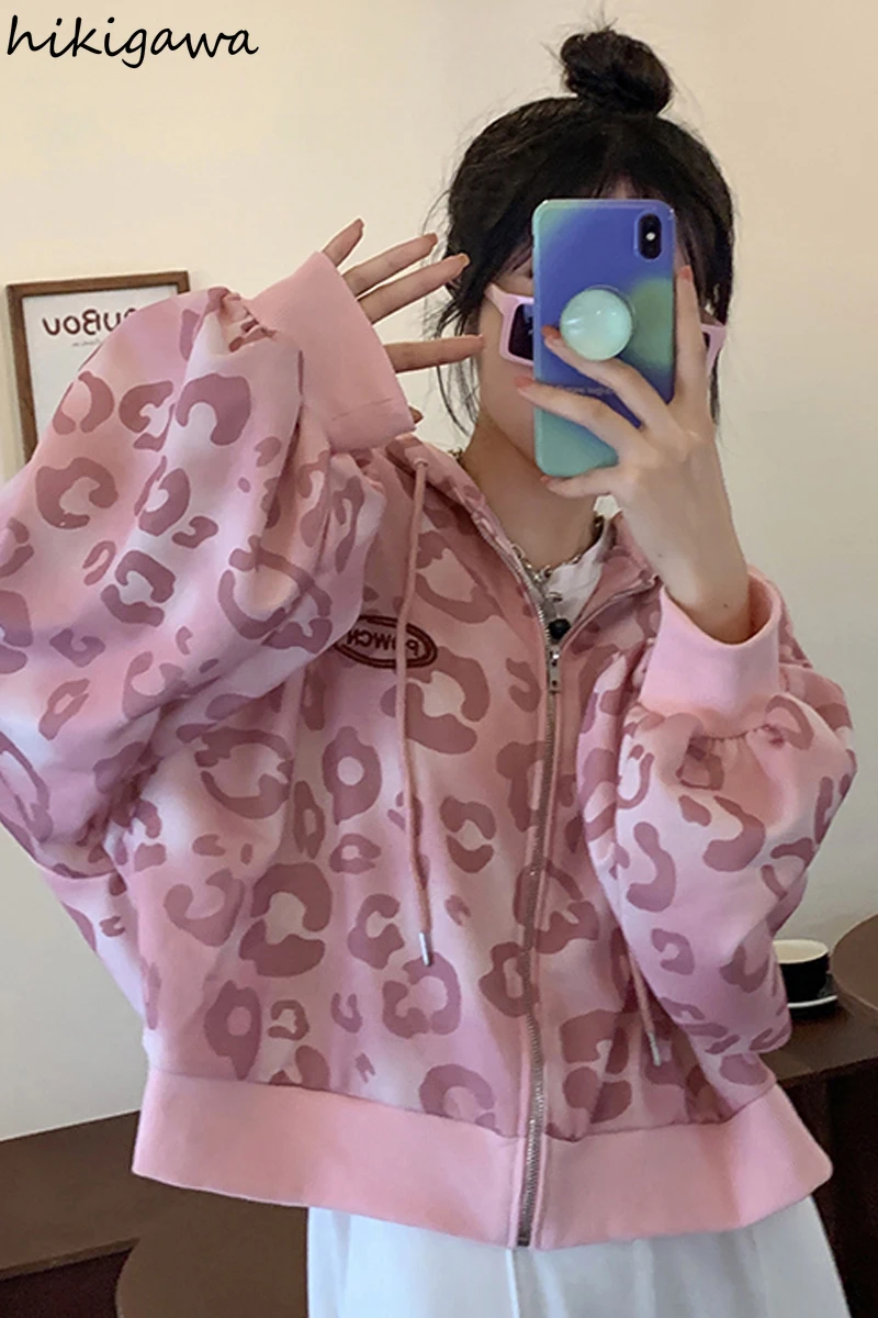 MIRROR9 レオパードフーディ ピンク MIRROR9 レオパードフーディ