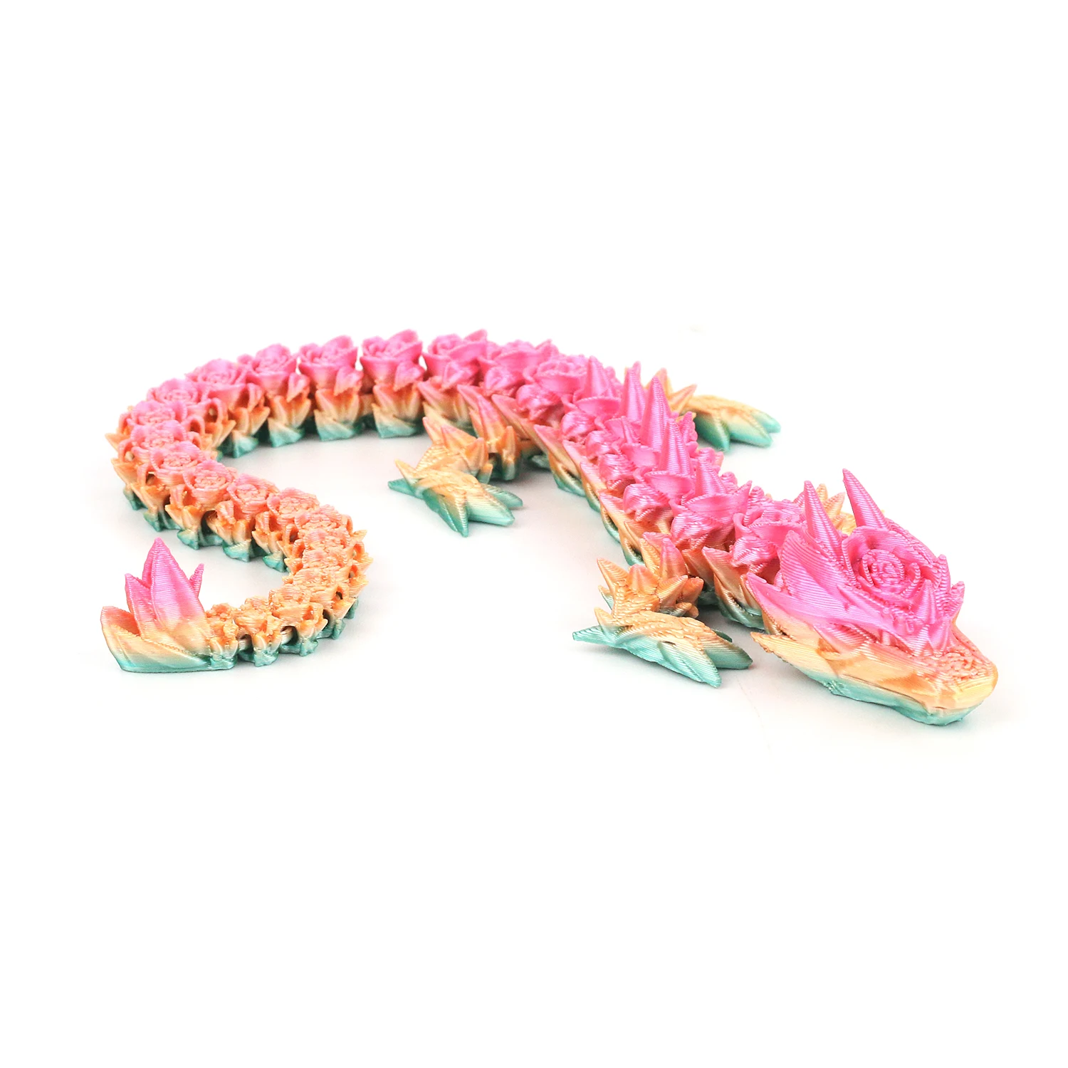 Joint movable crystal gemstone dragon figurine, figurine, divine dragon desktop decoration 6