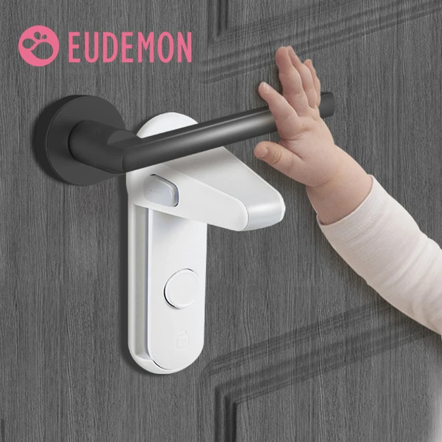 Child Safety Door Handle Locks Protect Baby Door Handle Locks Pet Room Door  Handle Locks Easy to Install and Use 3M VHB Adhesive - AliExpress