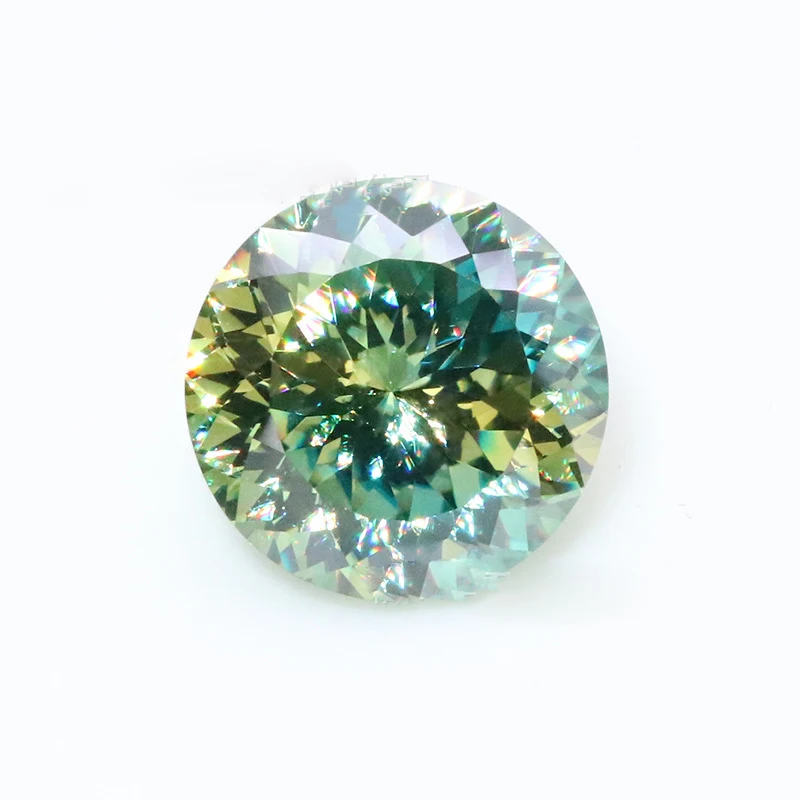 

Light Green Hundred Cut Moissanite Loose Stone Certified Gra VVS Moissanite Diamond Bead Pass Tester For Diy Jewelry Gold Ring