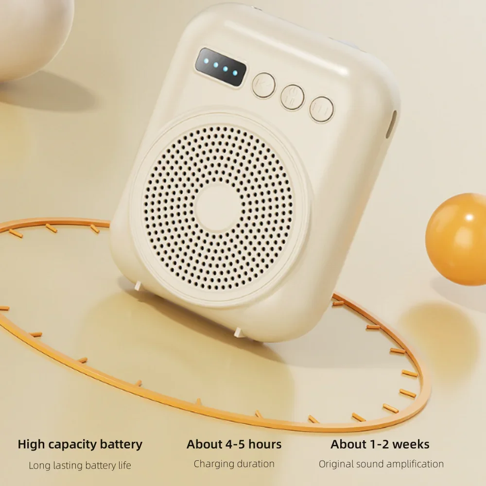 مكبر صوت شخصي محمول متعدد الوظائف مع شاشة ميكروفون...