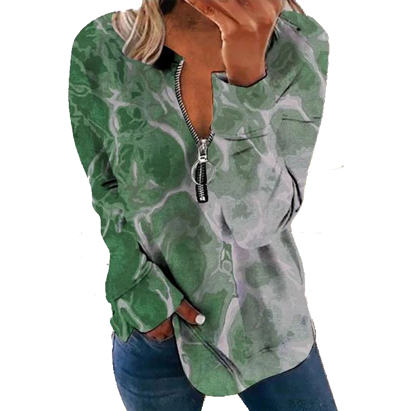 Women Harajuku Zip Up Sweatshirts Vintage Long Sleeve Oversized Printed Hoodies Fall Winter Korean Casual Loose Pullovers Blusas