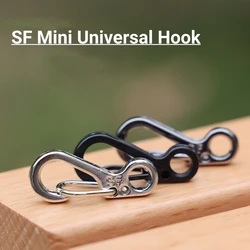 10Pcs/lot Mini Carabiner Keychain Camping Gadgets EDC Survival Equipment Snap Hook Climbing SF Spring Backpack Tactical Gear