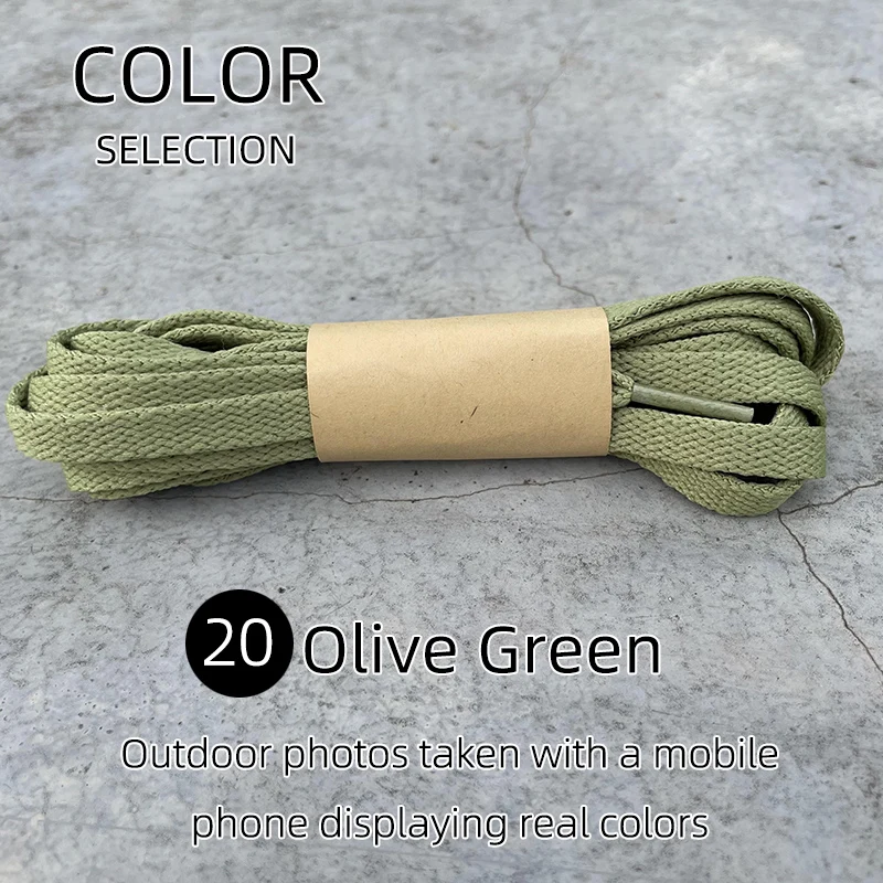 Vibrant HiberniFlat Wide Shoelaces - 25 Color Options