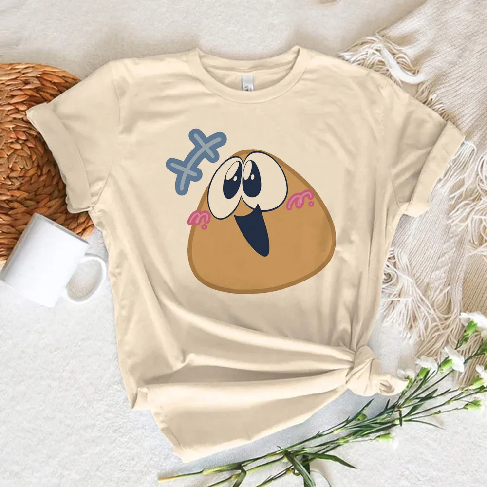 

Женская футболка Pou, японская футболка для девушек, манга, забавная одежда 1920-х годов