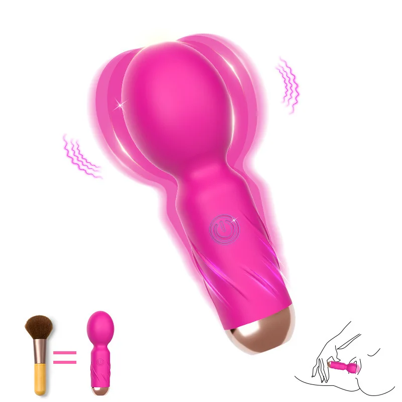 Mini AV Vibrator Magic Wand Masturbator Erotic Clitoris Stimulator Portable Massager Quiet Relaxing Adult Sex Toys for Women