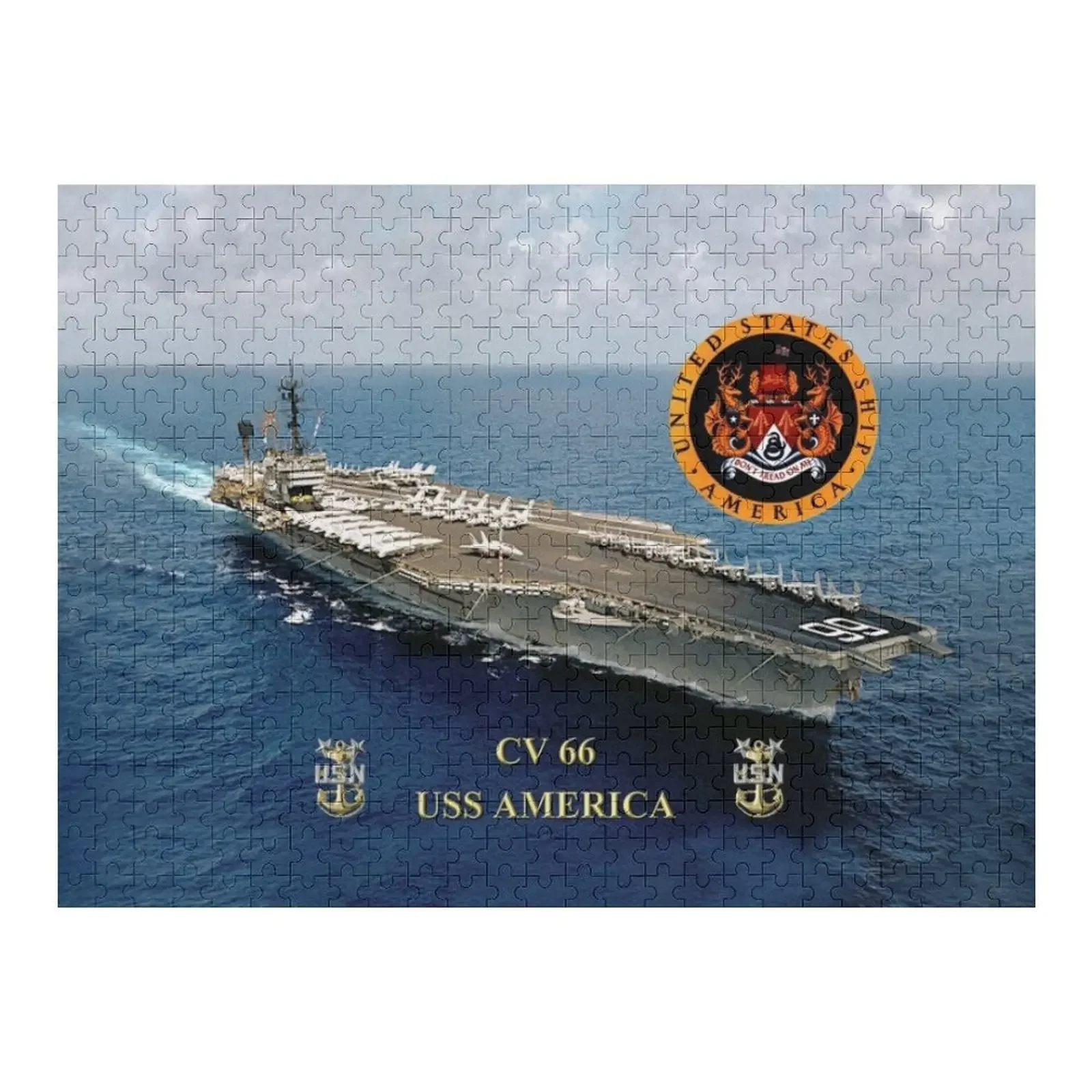 Детская головоломка CV-66 USS America, Индивидуальные игрушки для детей, новые игрушки для детей 2022, индивидуальные подарки для детей, головоломка