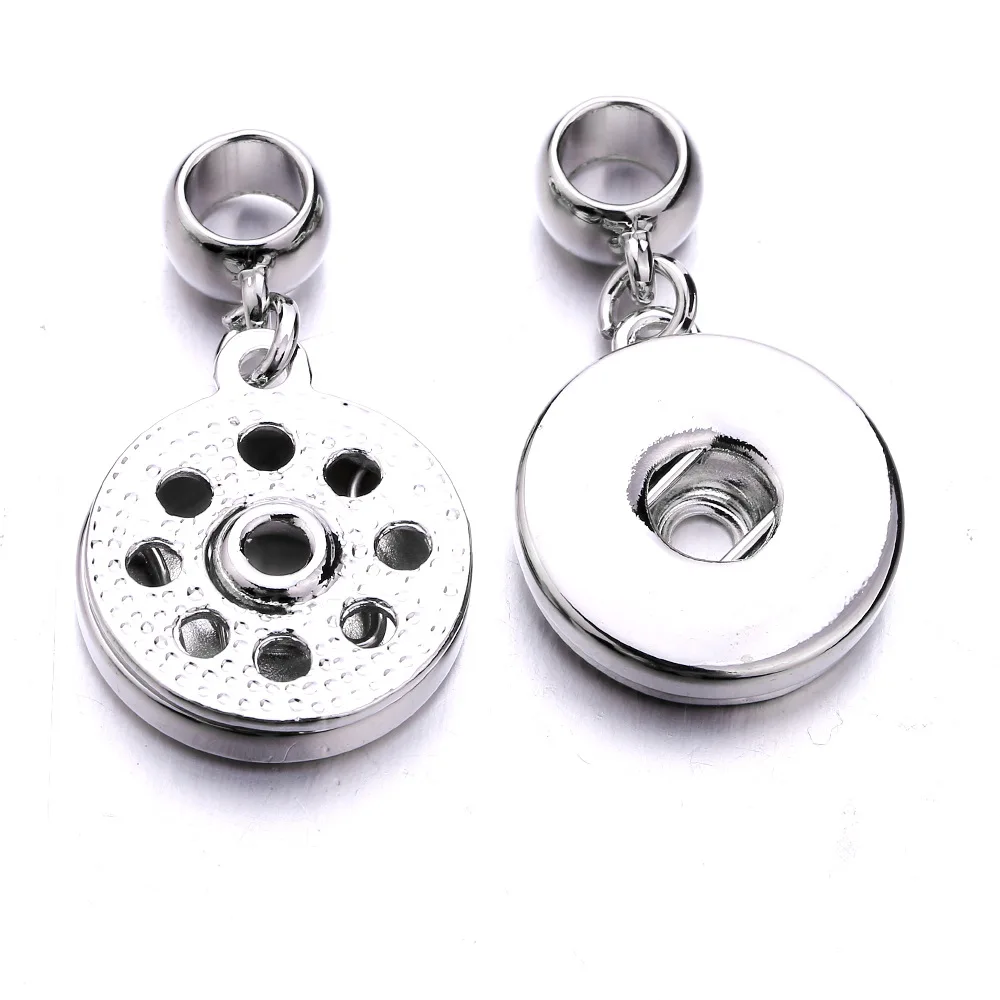 20pcs/lot Interchangeable DIY Accessories Charms Snap Buttons 18mm Snap Jewelry Finding For Make Snap Button Bracelets Necklace