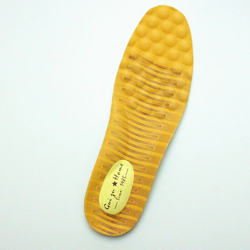 Breathable Deodorant Latex Massage Cowhide Leather Insole Orthopedic Pad Memory Foam Shoes Sole Shock-Absorb  Leather  Insoles