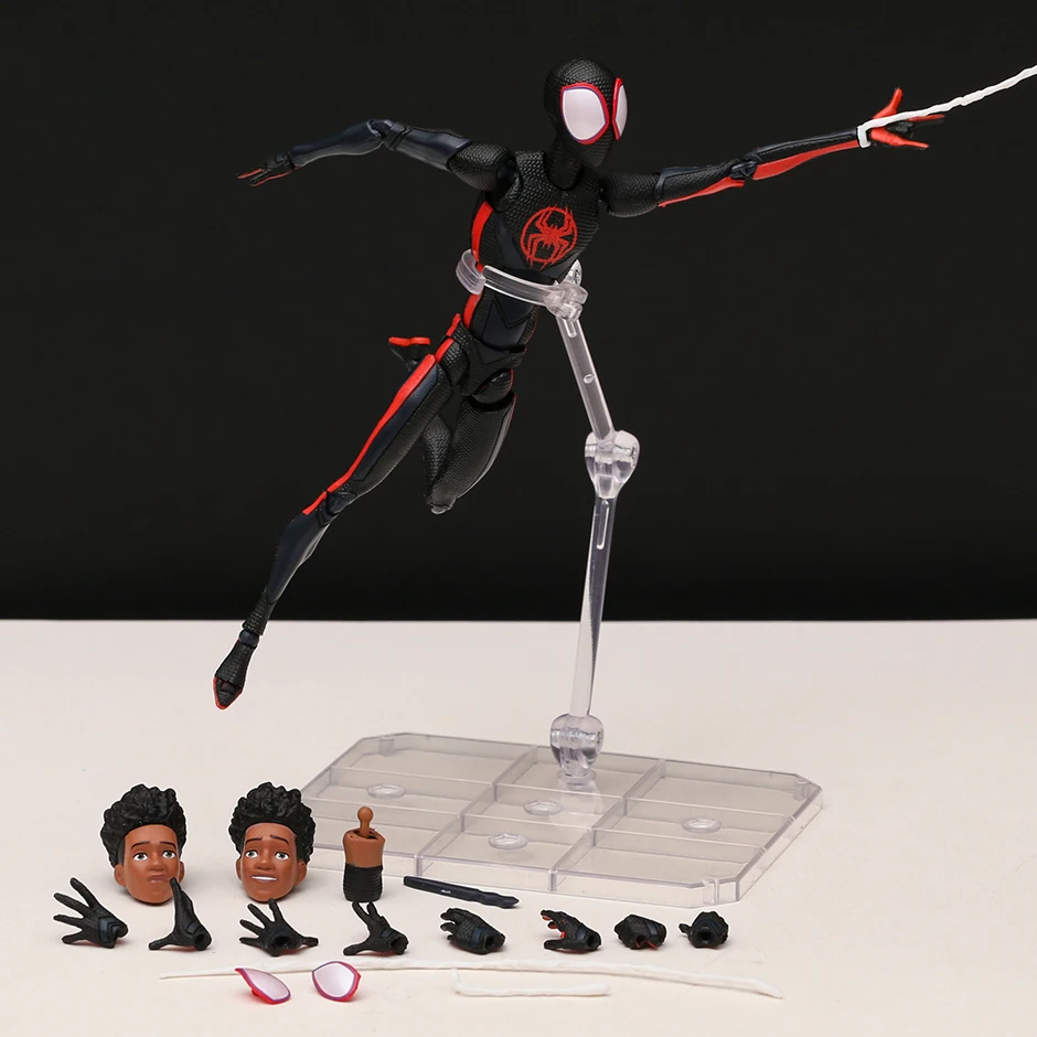 Miles Morales/Spider-Wen Spider-Man Attraverso Il Spider-Verse Shf Action Figure Pvc Toy Model Doll Collection Gift