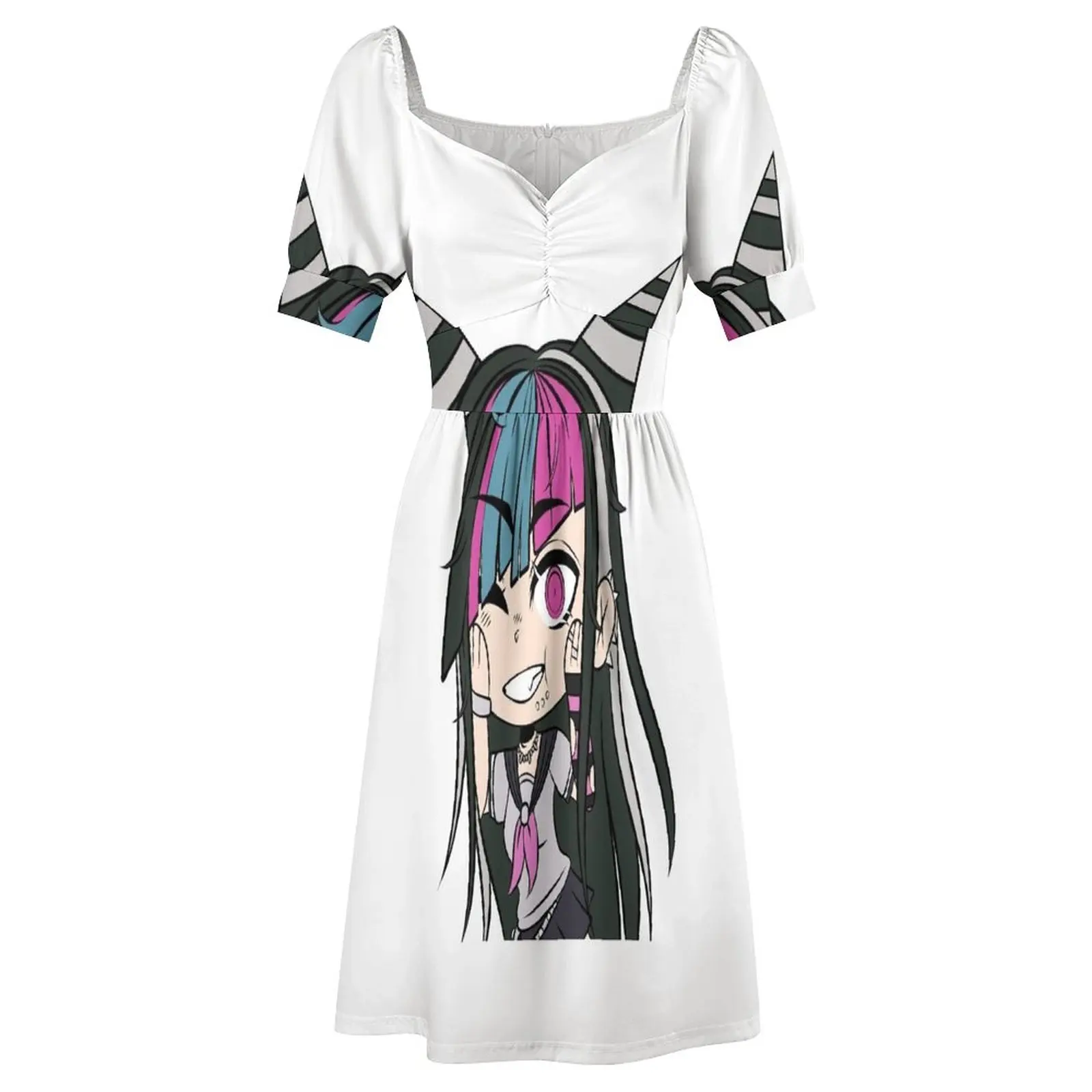 Gacha Life Mizumi vestido sem mangas para mulheres, roupas estéticas,  roupas femininas, novo