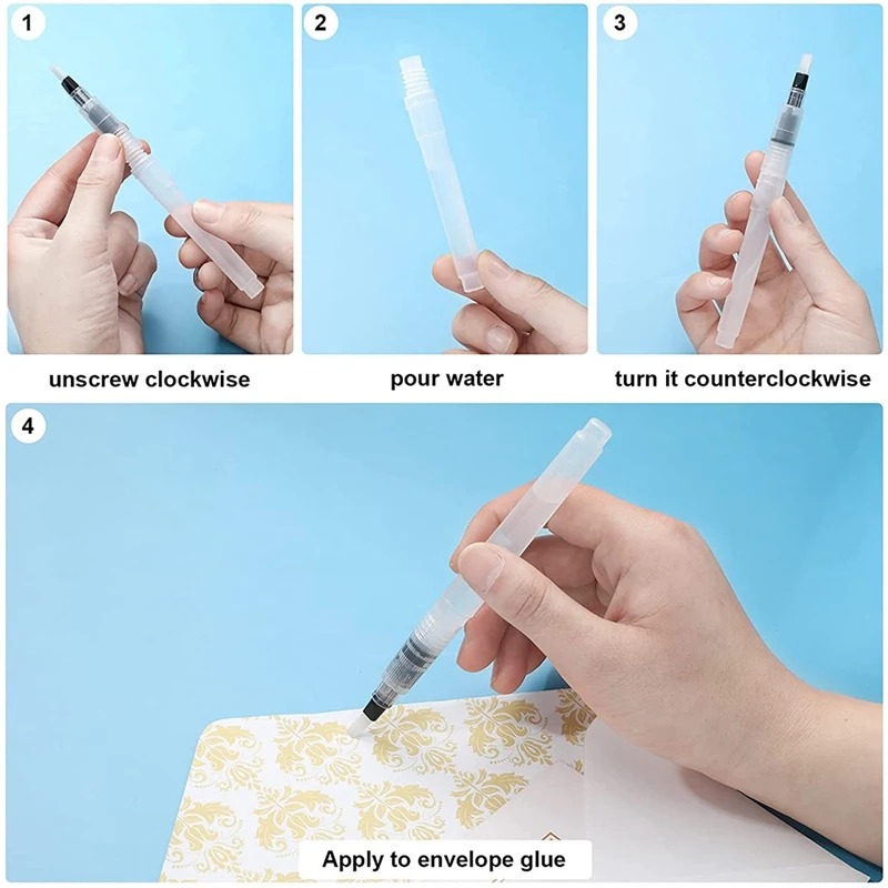 10 조각 연필 스타일 Moistener Stamp Envelope Moistener 우편물 편지 Sealer 봉투 Licker for Office