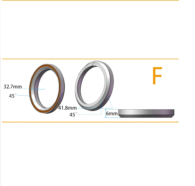 Create Idea Lot De 2 Roulements De Casque De Vélo MR136 Et MR137