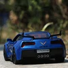 1:32 Corvette ZR1 Supercar Model Car Alloy Car Sound and light Simulation Pull Back Vehicles Cars Toys Birthday gift 1
