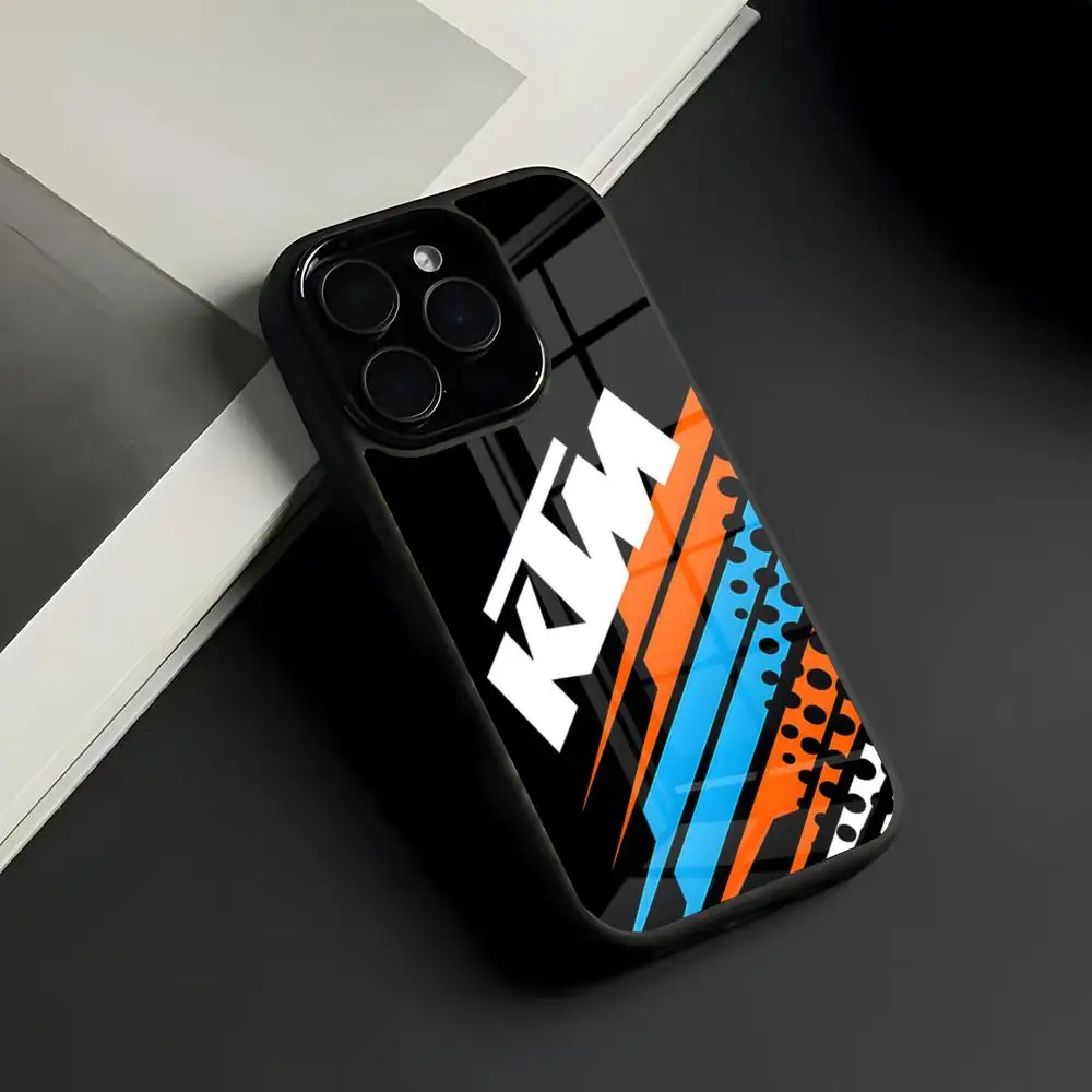 Premium Motorcycle-Inspired Glass Phone Case
