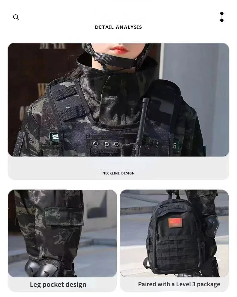 Kids Camouflage Combat Suit 6
