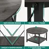 Coffee Tables for Living Room, Round Coffee Table, Small Coffee Table with Storage, 2 Tier Modern Table 3