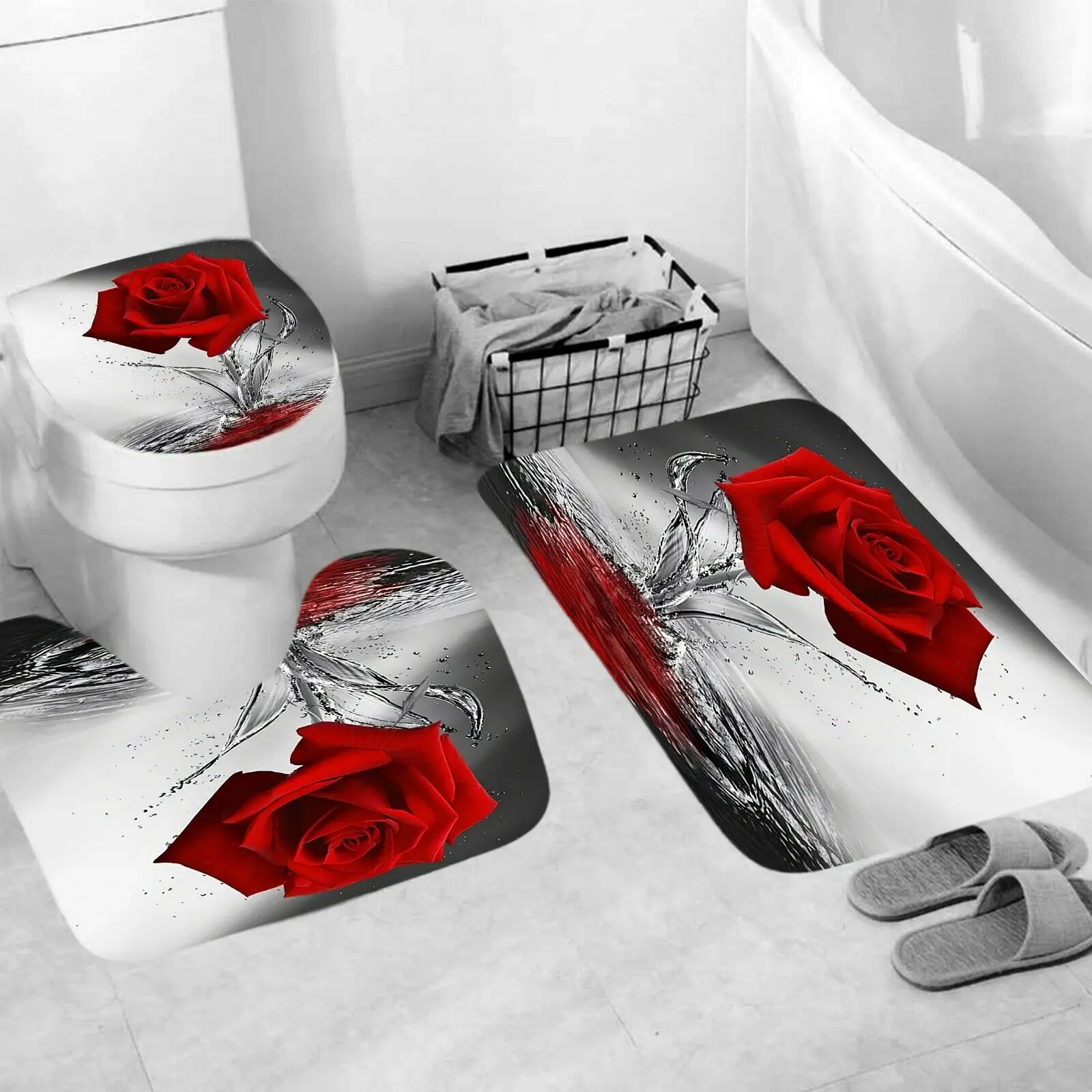 A-Bath Rug Mat-3Pcs
