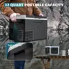 12 Volt Refrigerator, 32QT(30L) 12V Cooler, Compressor Electric Cooler -4℉~68℉, 12V Fridge 12/24V DC 110-240V AC 4