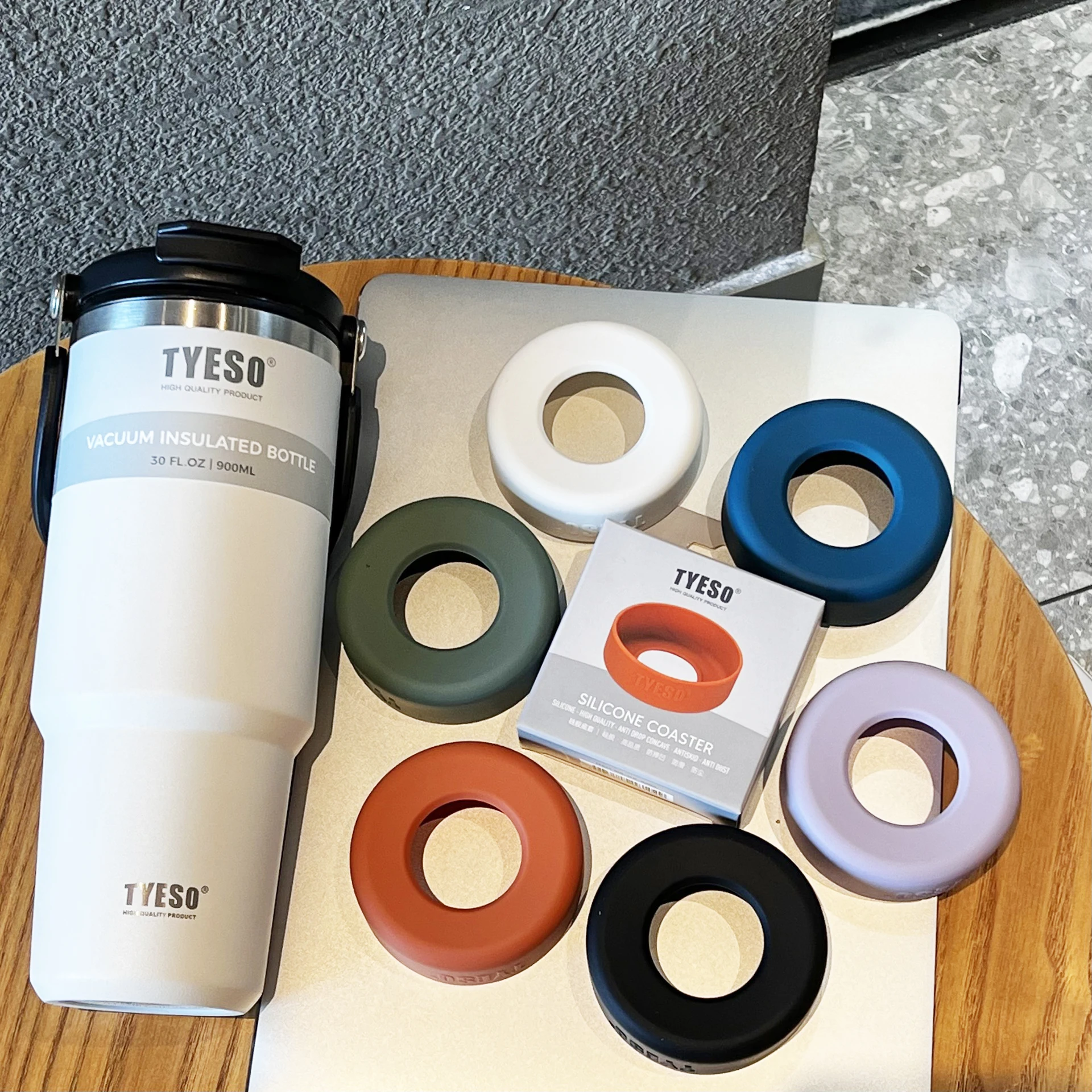 71-77 Mm Diameter Cup Cover Universal Silicone Bottom Sleeve For Tyeso Bottle Anti Slip Protective Bottle Cover Sleeve