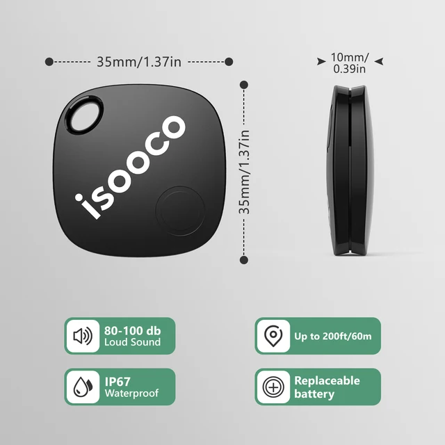 isooco Bluetooth Tracker - 1/2/3/4pcs - IOS Only