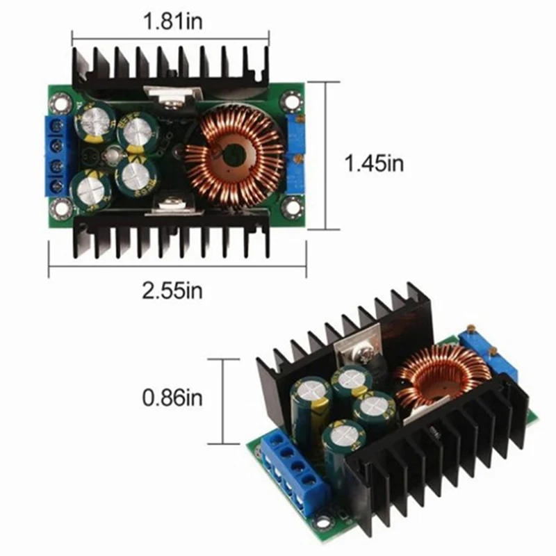300W XL4016 DC-DC Max 9A Step Down Buck Converter 5-40V To 1.2-35V Adjustable Power Supply Module LED Driver