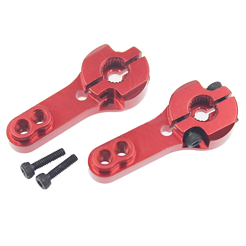 Servo Horn Parts 6Pcs 25T Aluminum M3 Threads Steering Arm High Torque Servos Motors RC Car Plane Boat