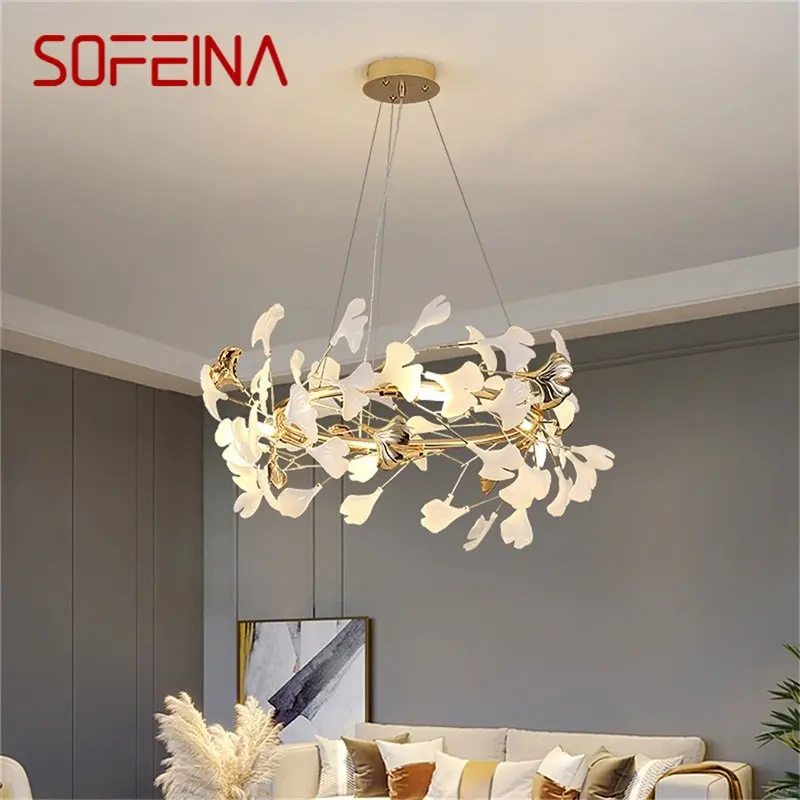 

SOFEINA Nordic Creative Pendant Light Firefly Chandelier Hanging Lamp Contemporary LED Fixtures for Home