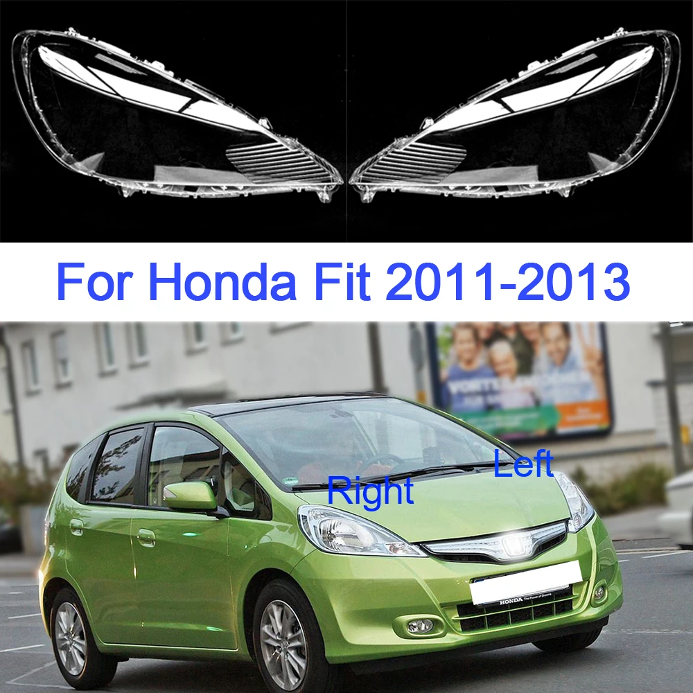 Car Headlight Cover for Honda Fit 2011 2012 2013 Lampshade Replacement Plexiglass Headlamp Shell Lens Glass Car Accessories 1