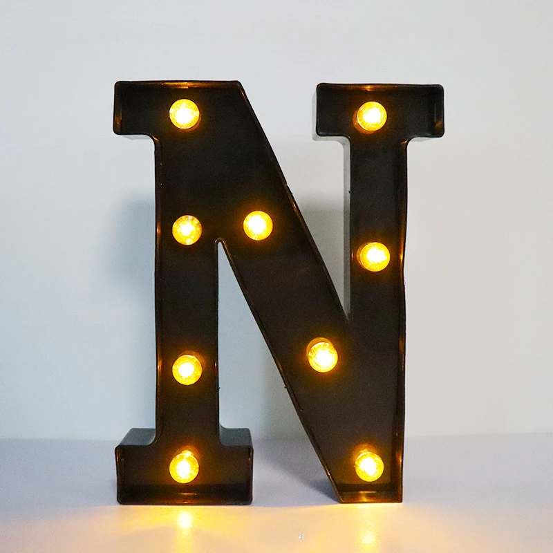 Lámpara LED LOVE Luz Decorativa Con Letras De Amor, Letrero LED Del Alfabeto Lámpara Decorativa Baterías