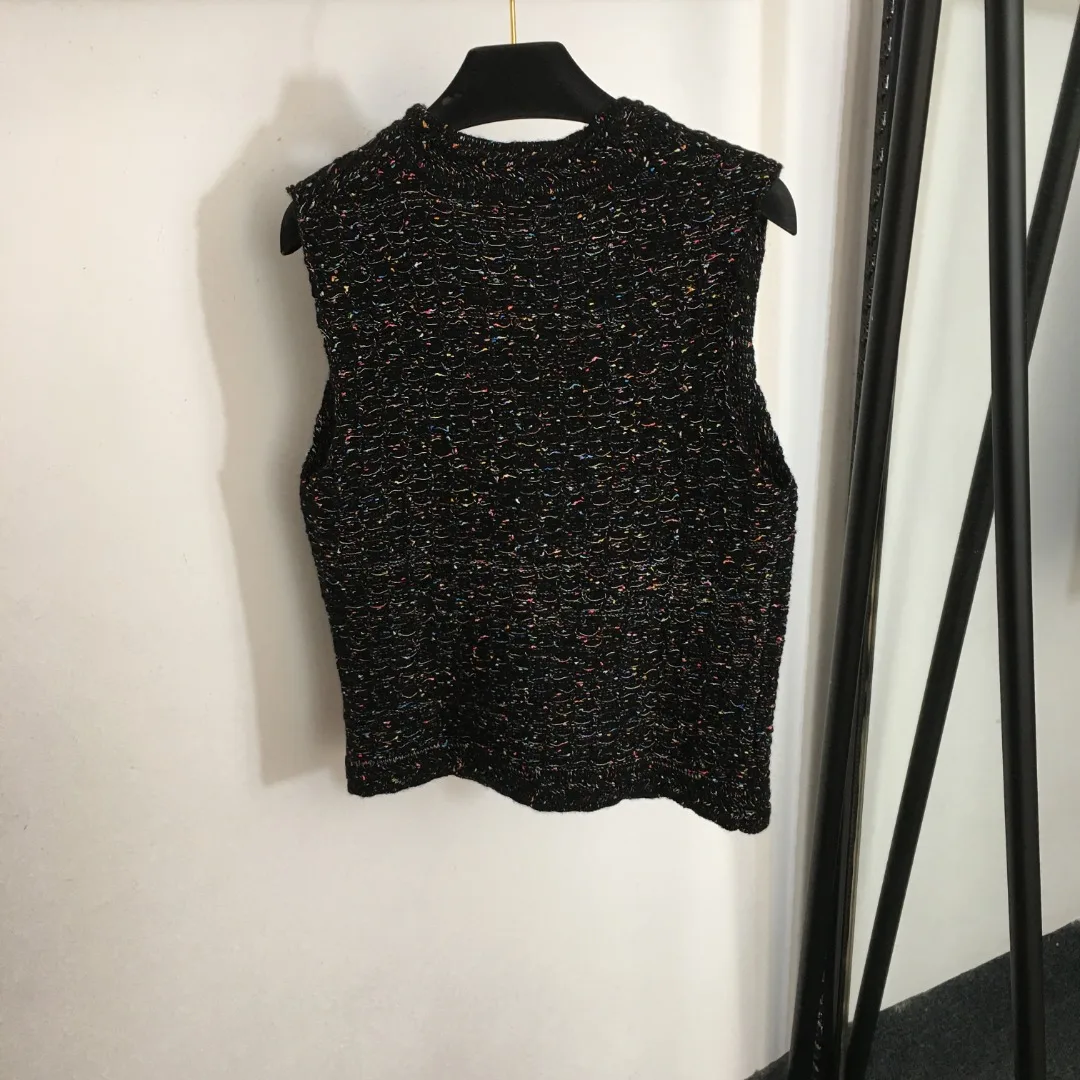 

The latest wool and cashmere blend colorful knitted V-neck knitted vest jacket
