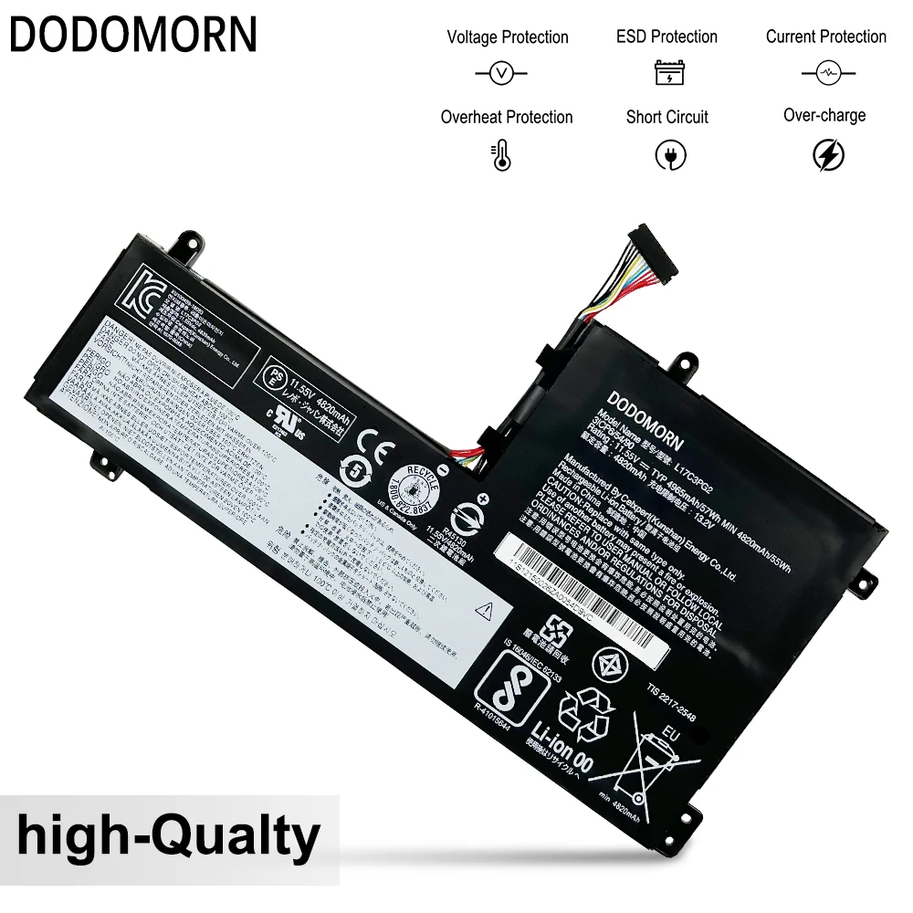 L17C3PG2 L17M3PG2 Laptop Battery For Lenovo Legion Y530-15ICH,Y540,Y730-15ICH,Y740,Y7000 2018 2019, Y700P Series