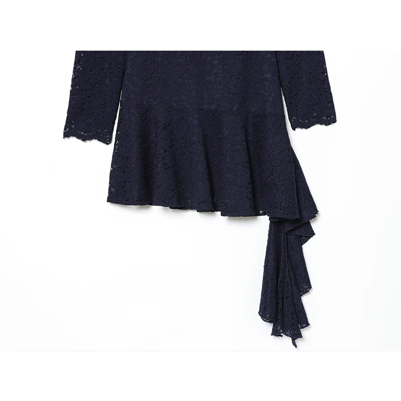 Women Sexy Lace Elegant Dress Asymmetry Short Dresses for Women 2025 New Chic Long Sleeve Evening Party Dresses