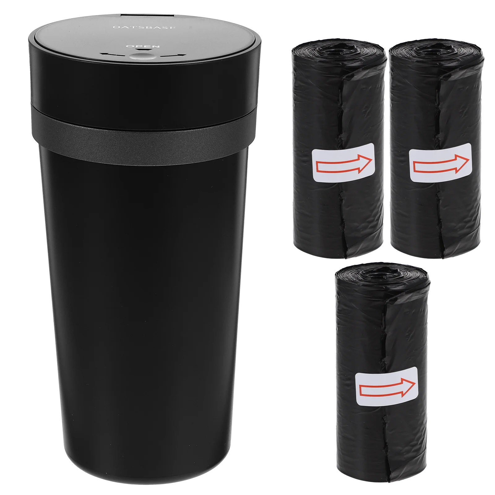 

Car Trash Can Cup Holder Door Lid Accessories Organization Storage Bucket Containers Bin