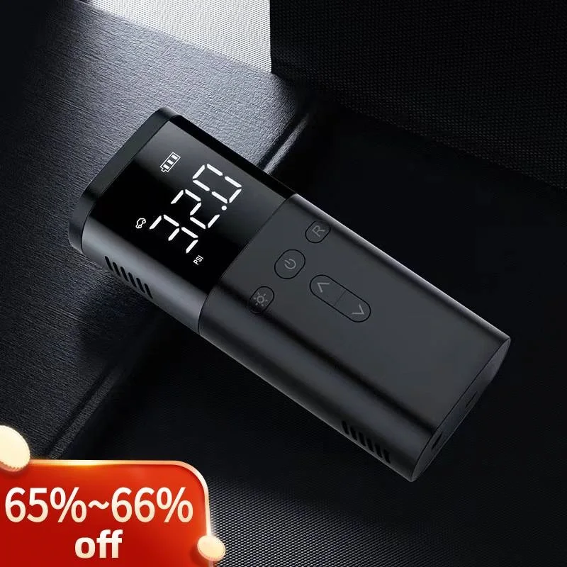  The new fashion wireless charging car handheld inflator pump for car electric portable tire inflator pump 
