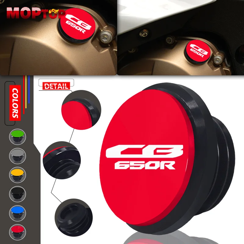 

2023 New Motorcycle Oil Filler Cap Engine Plug Oil Filter Cover Screw For Honda CB650R CB 650R 19-24 CB650F CB 650F 13-18