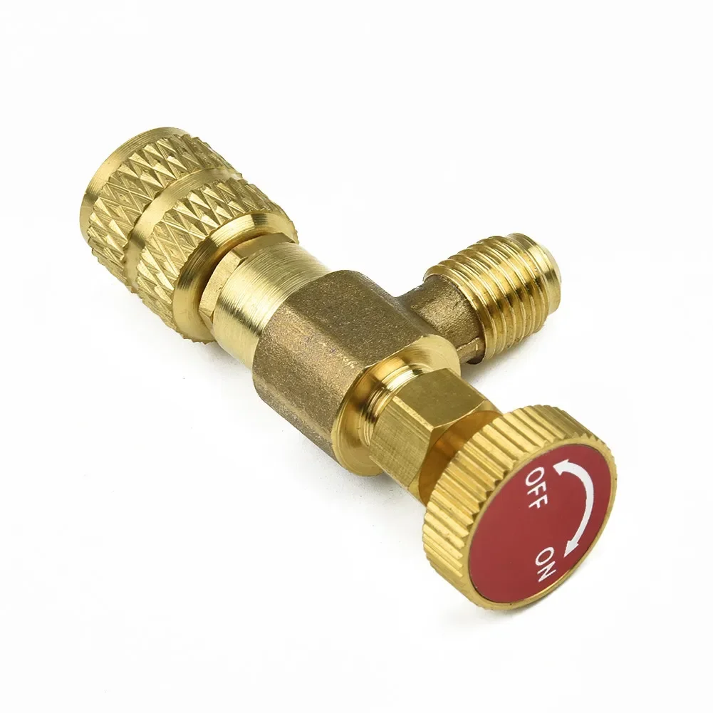 Adapter Flow Control Valve Air Conditioning Copper Alloy for 1/4"-5/16"
