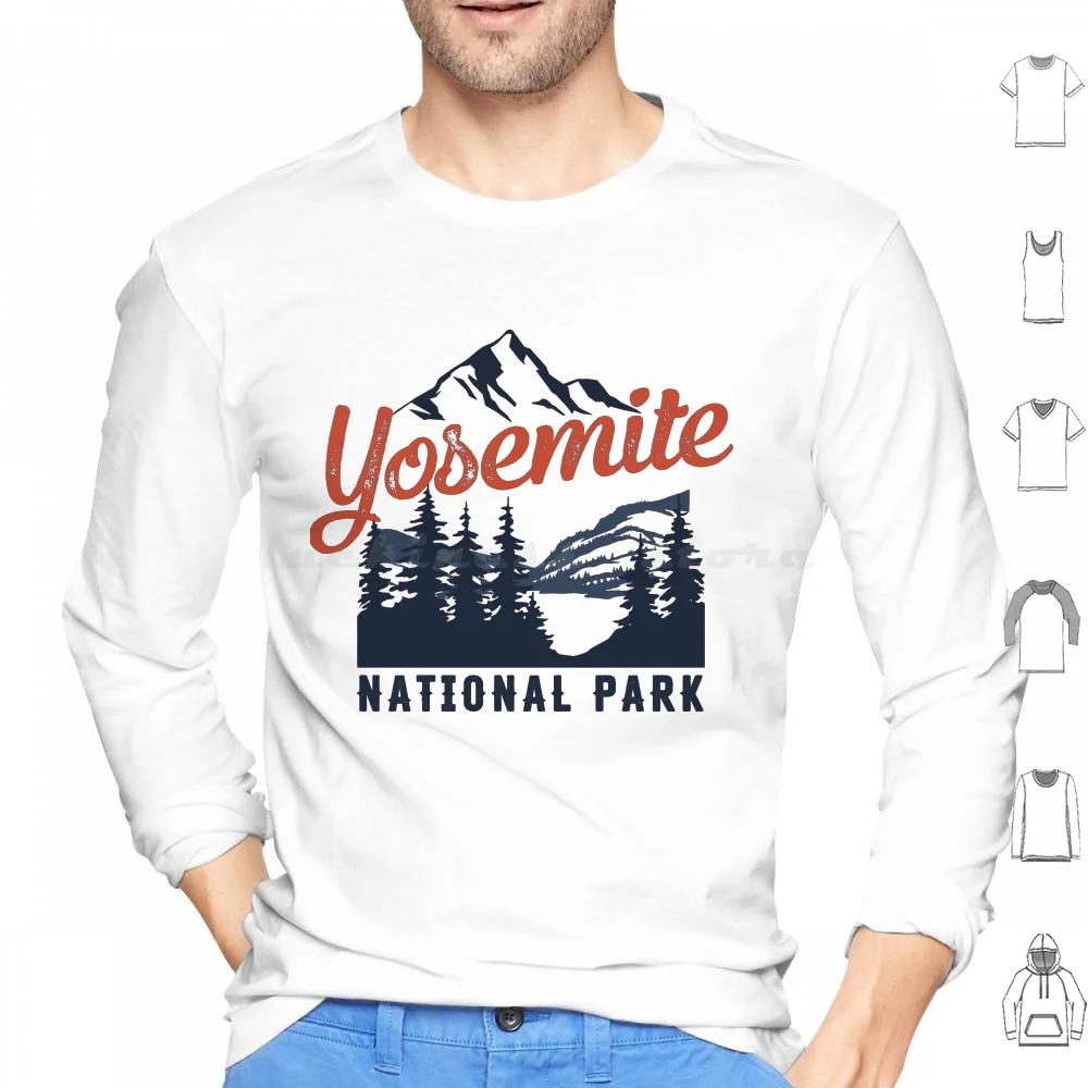 

Yosemite National Park Est 1890 Gift Hoodies Long Sleeve California Mountains Camping Yosemite Outdoor Mountain