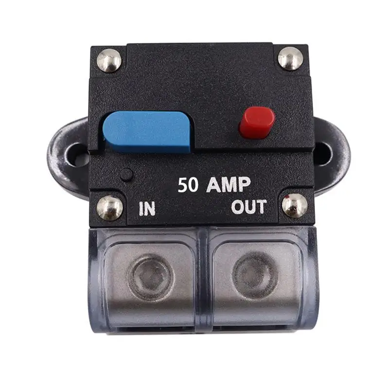 50A 60A 80A 100A 150A 200A 250A 300A AMP Circuit Breaker Fuse Reset Car Boat Auto Waterproof Security Fuse Accessories