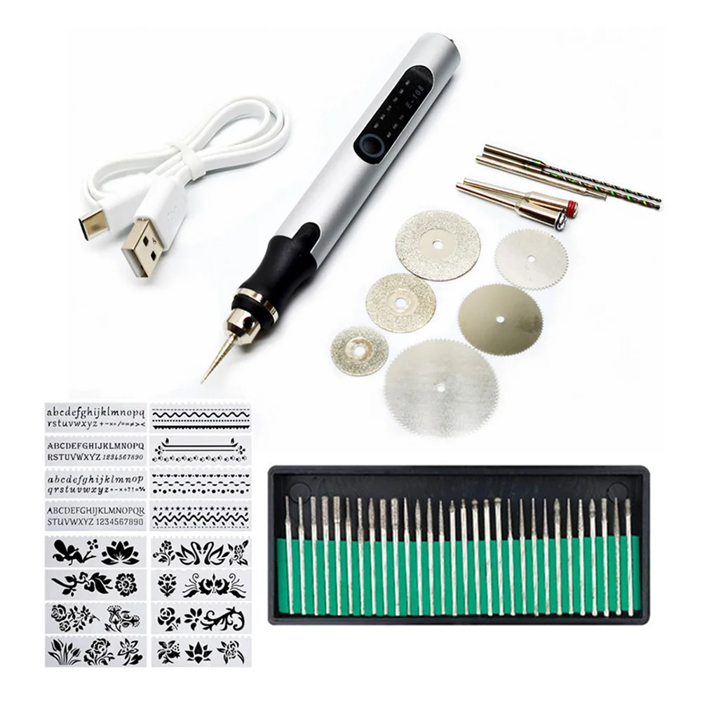 

Multifunctional Electric Engraver Pen 3 Gears Adjustable Electric Engraver Etching Pen DIY Power Tools for Ceramic Metal Plastic