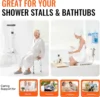 Shower Chair, Shower Seat with Back, Adjustable Height Stool, Chair for Inside Bathtub, Non-Slip Bathroom 5