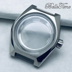 Premium 41mm Waterproof Watch Case with High - Quality Mineral Glass (Silvery)