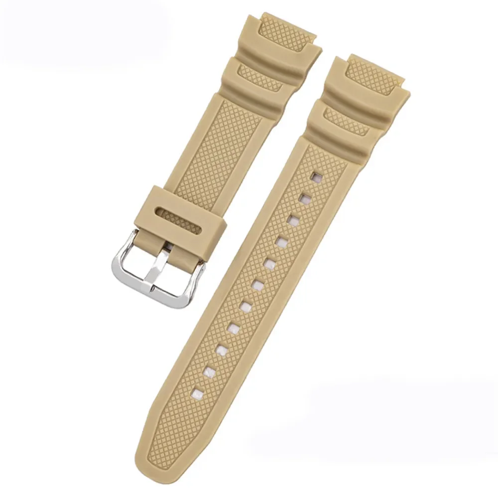 Durable Rubber Silicone Watch Strap Bracelet, 18mm