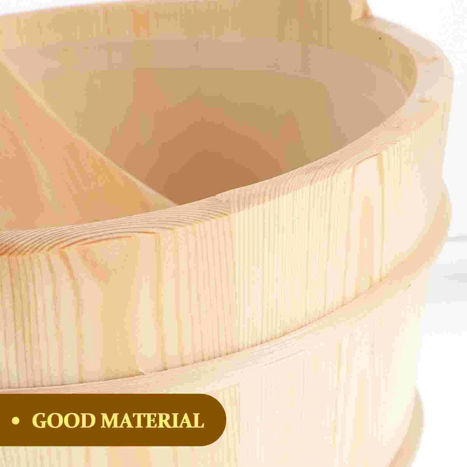 Pedicure Tools Set 2 Pcs Pedicure Tools Feet Sauna Accessories Set Bucket Wooden Spoon Bamboo Miss Spa tubs & rooms