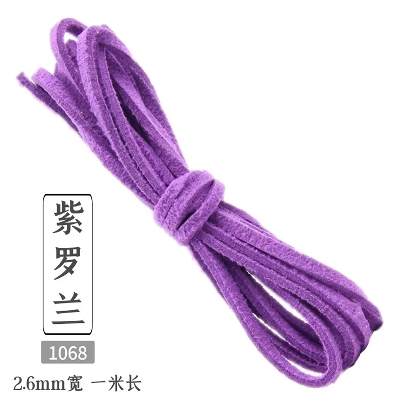Vibrant Flat Faux Suede Braided Cord for DIY Jewelry and Gift Wrapping - 60 Color Collection, 10-Yard Length